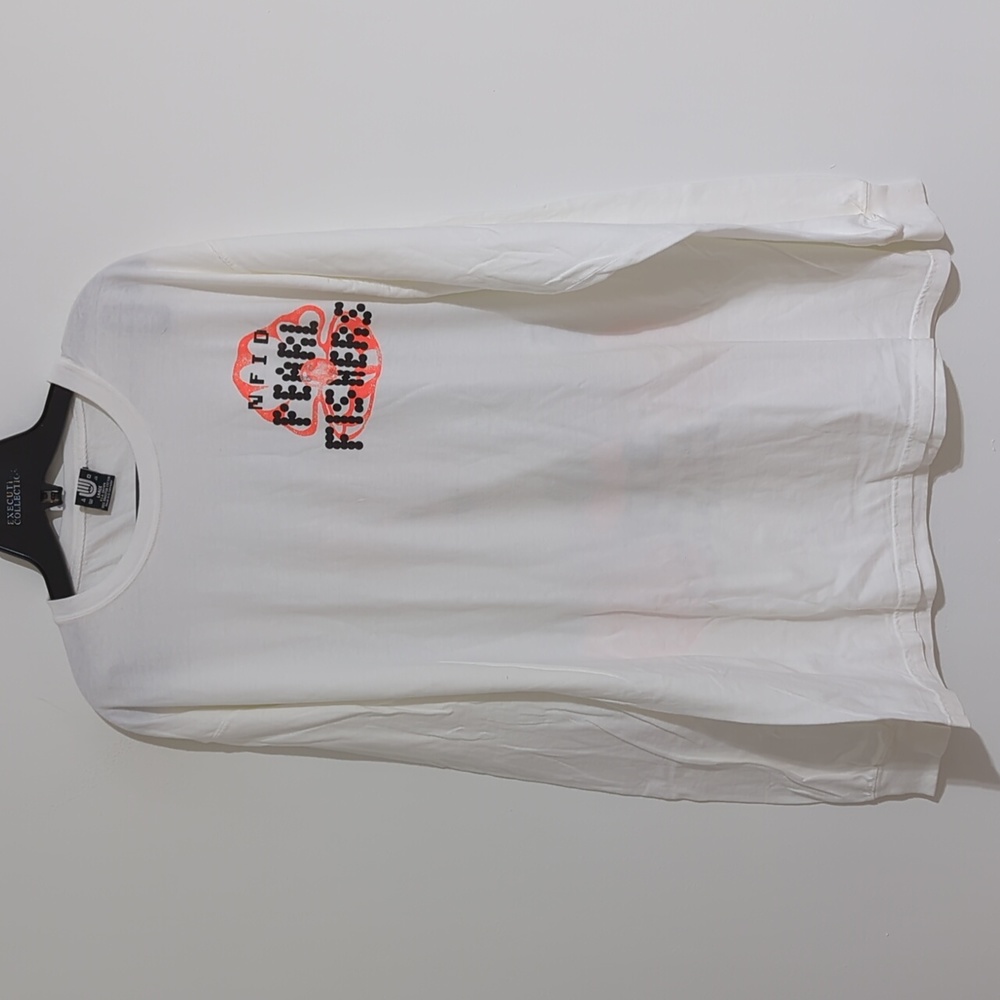 NFID "Your heart is the size of an ocean" long sleeve shirt size Large white in